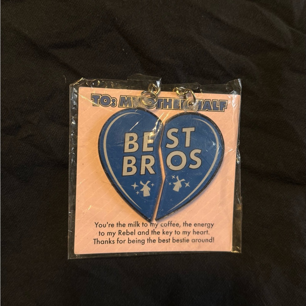 Dutch Bros Blue Best Bros Keychain Set